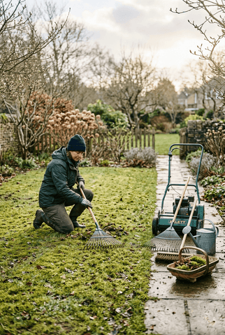Gazononderhoud in februari