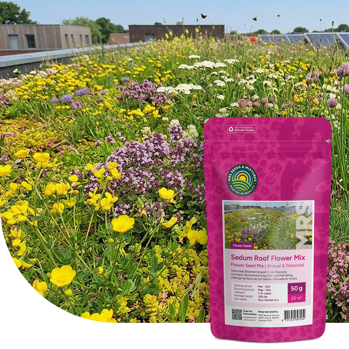 Sedumdak Bloemenmengsel