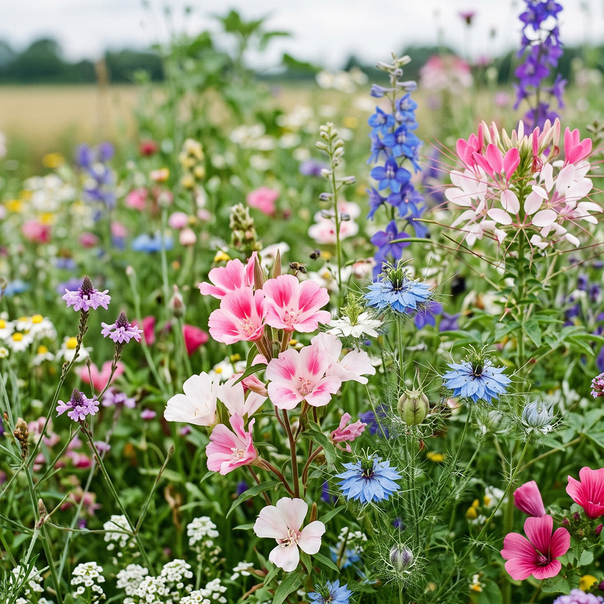 Zomerbloemen Paarse Tinten Mix
