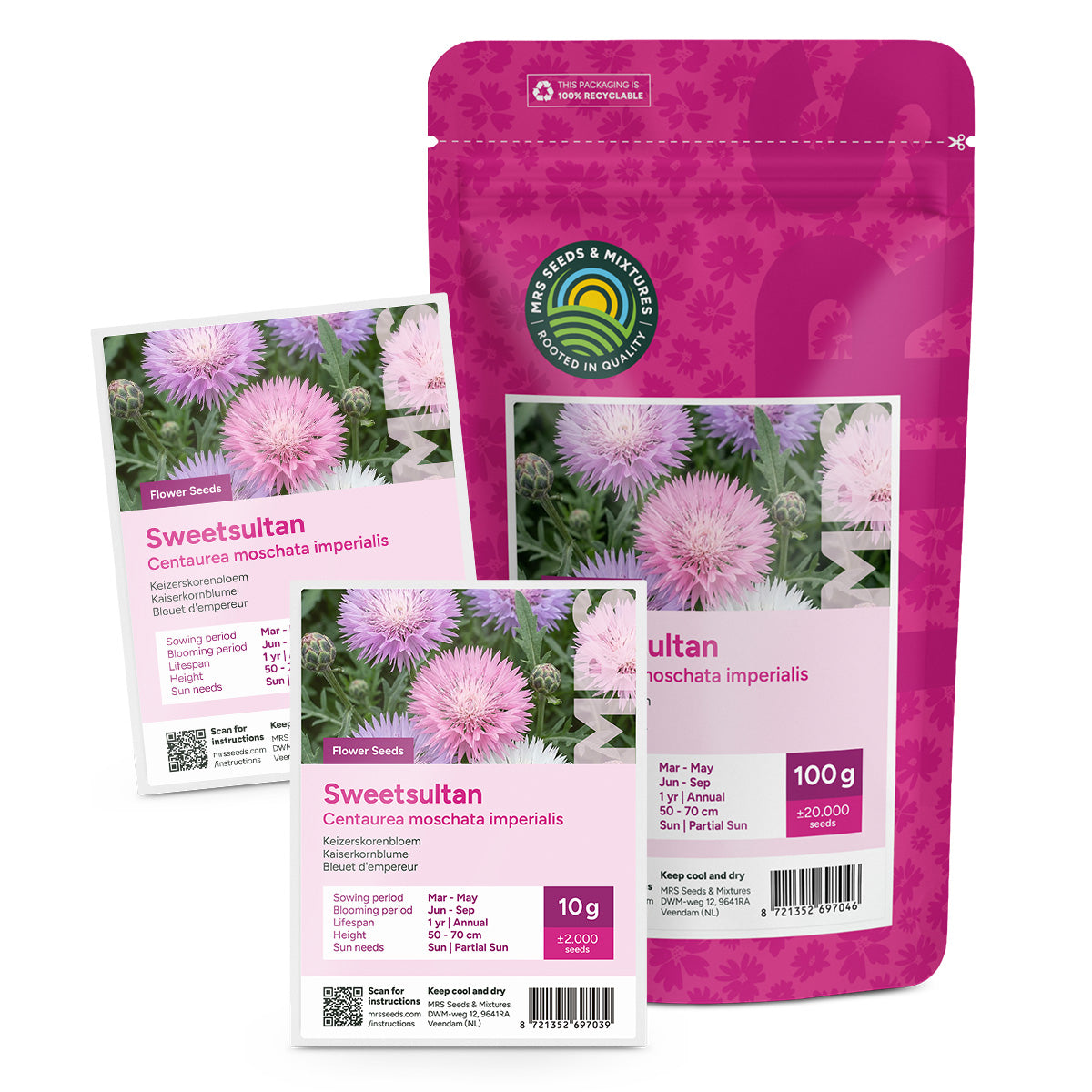 Keizerskorenbloem - Centaurea moschata imperialis