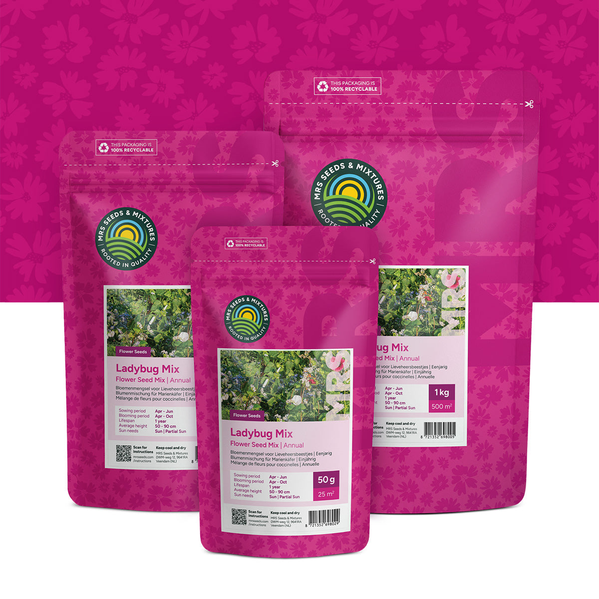 Bloemenmengsel voor Lieveheersbeestjes