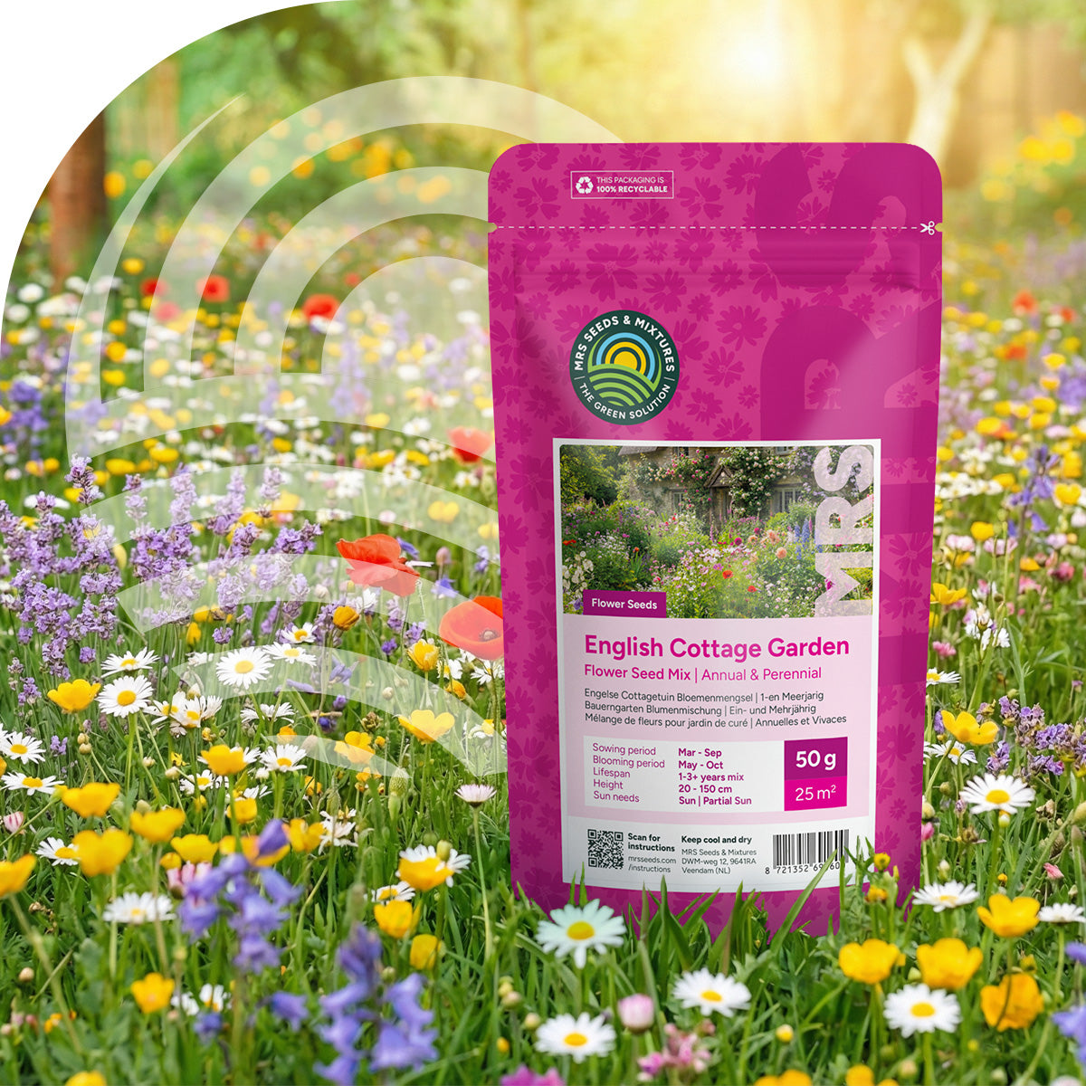 Engelse Cottagetuin Bloemenmengsel