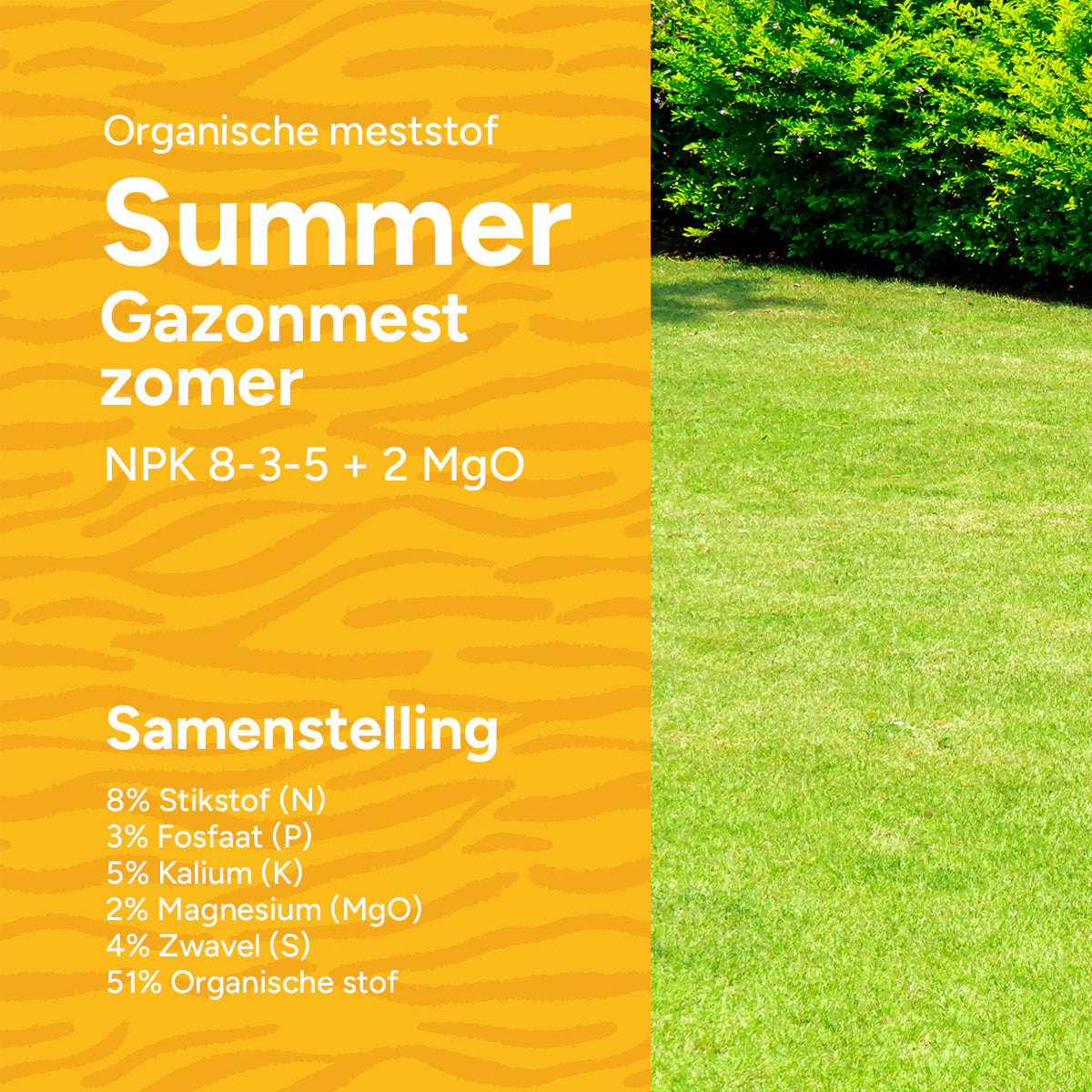 MRS Seeds & Mixtures Summer - Organische Gazonmest Zomer | 18 KG-360m2 [nl]