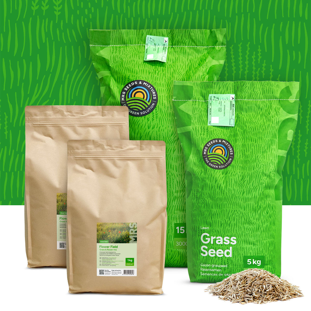 Flower Field - Graszaad met bloemenmix