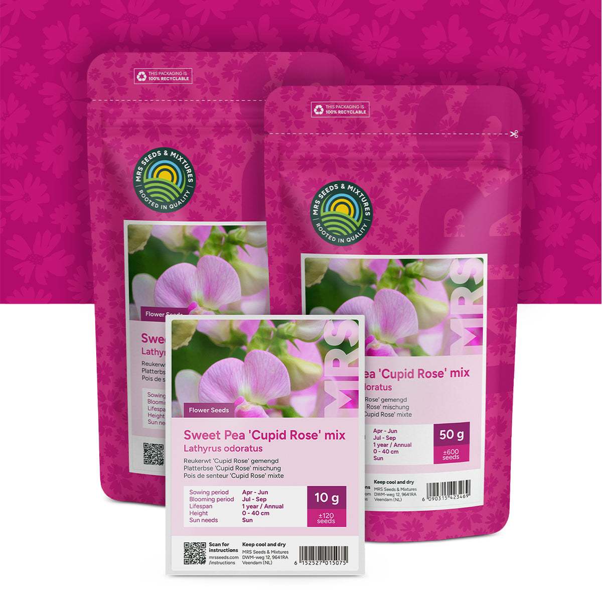 Reukerwt 'Cupid Rose' gemengd