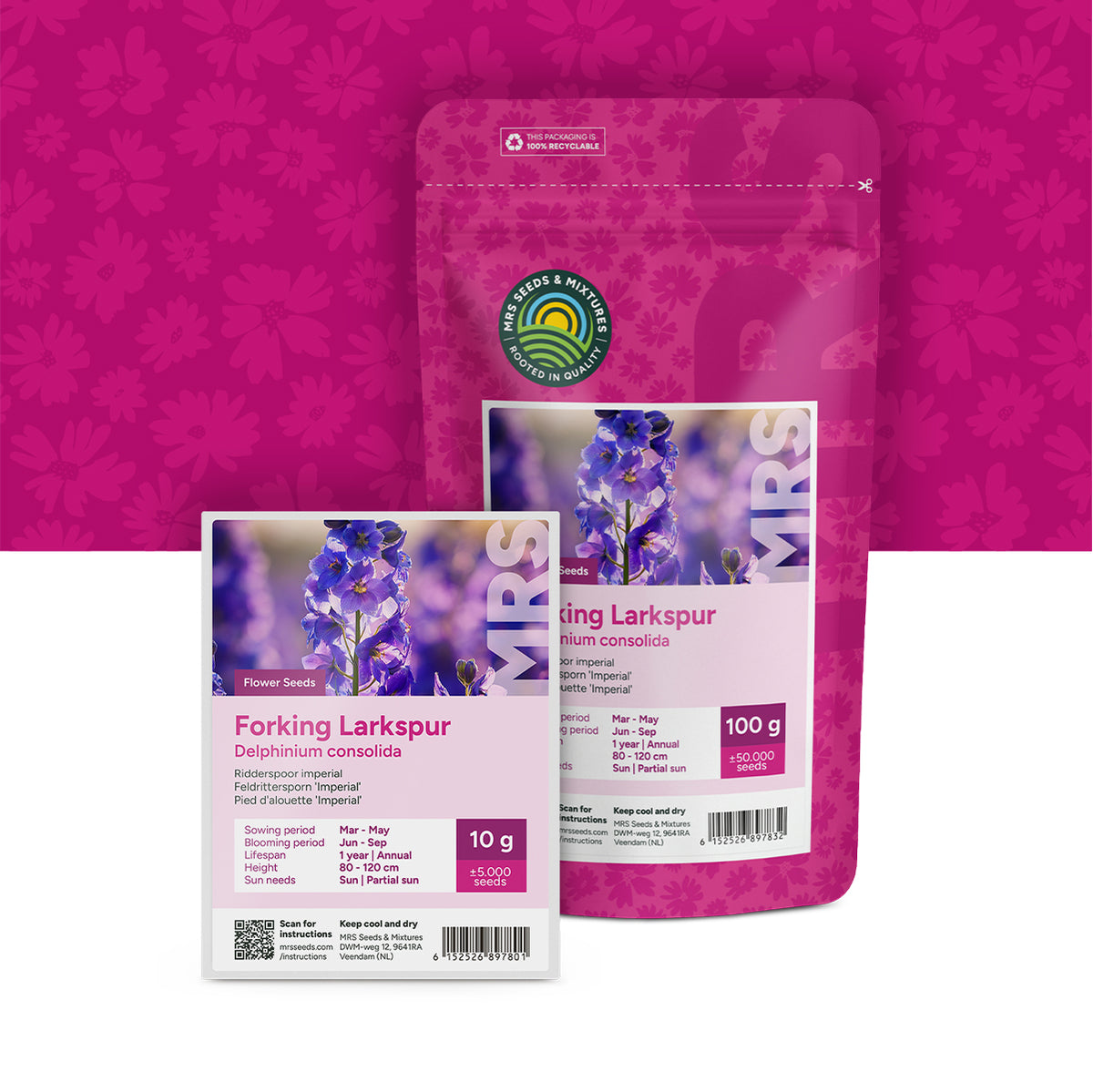 Ridderspoor Imperial – Delphinium consolida