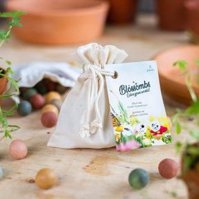 Blossombs Biologisch katoenen kadozakje met 8 zaadbolletjes [nl]