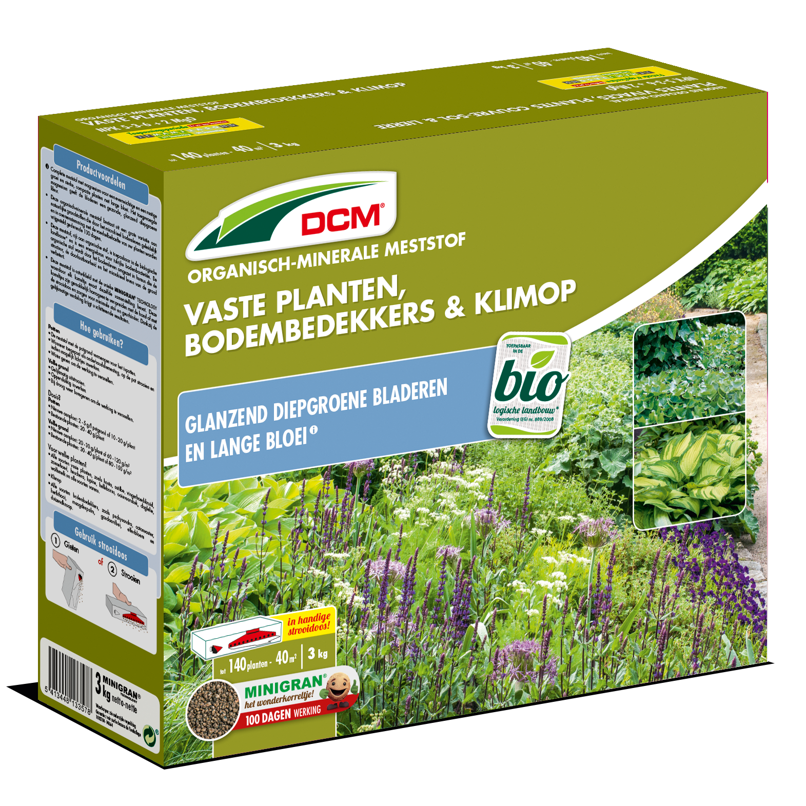 DCM Meststof Vaste planten, Bodembedekkers & Klimop 3 KG [nl]