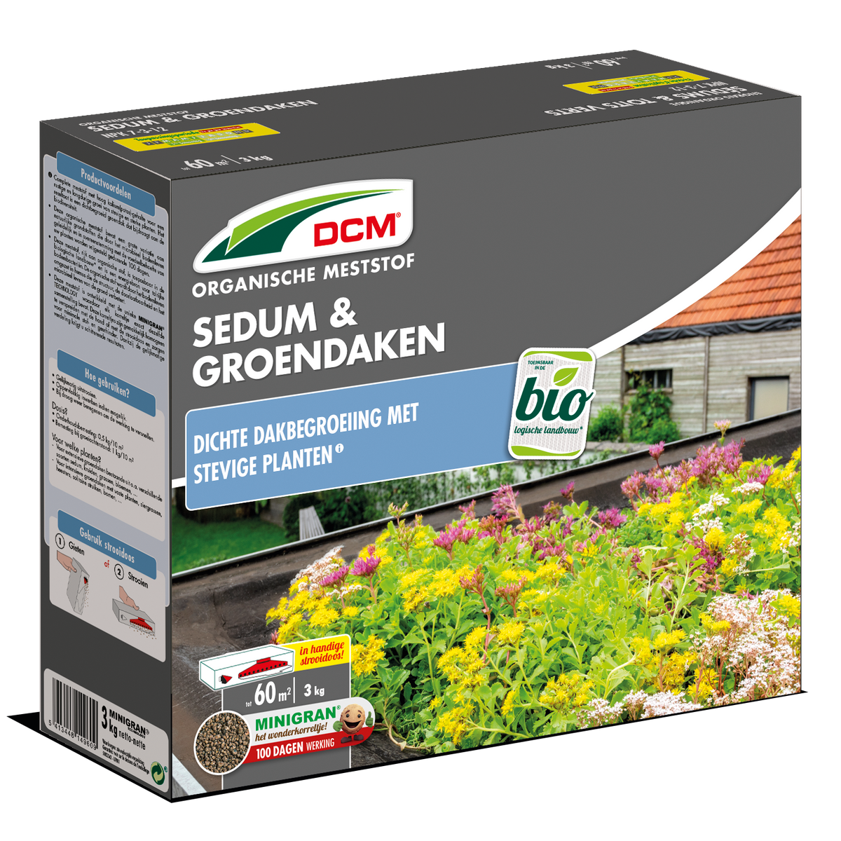 DCM Sedum & Groendaken meststof 3KG - 60m² [nl]