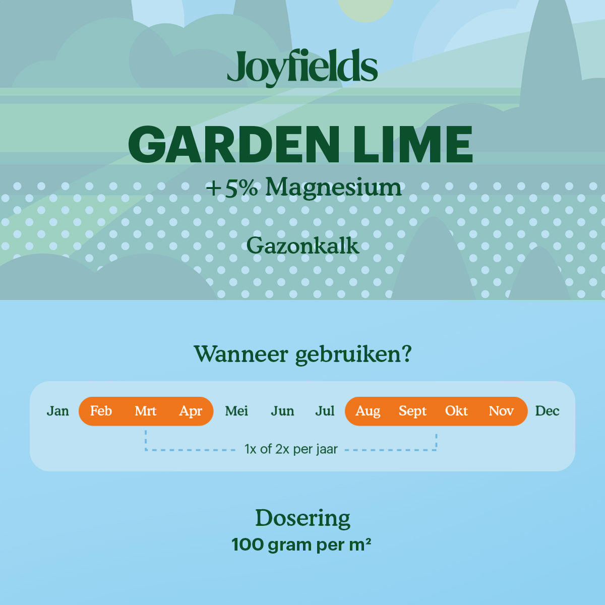 Joyfields Garden Lime - Gazonkalk - 4 kg [nl]