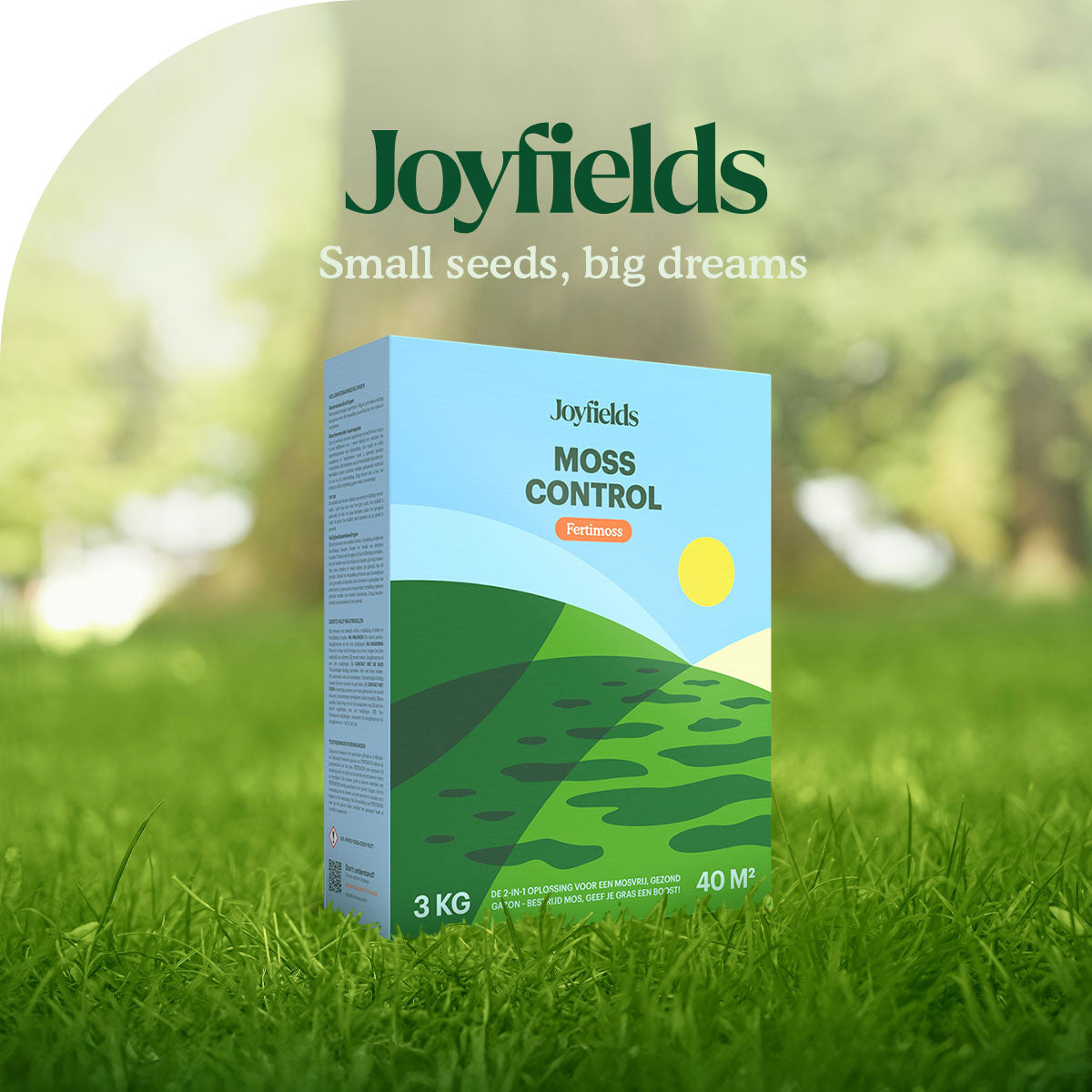 Joyfields Moss Control - Gazonmeststof + Mosdoder - 3 kg