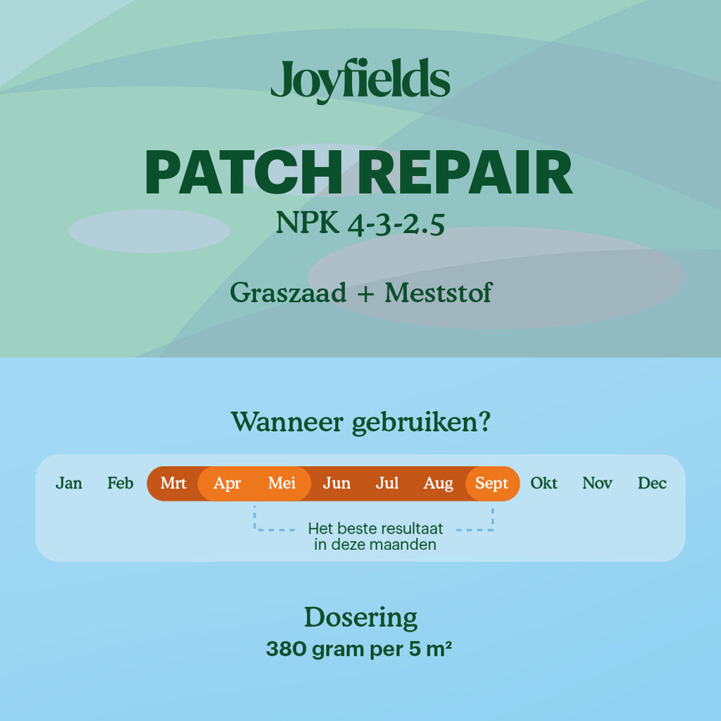 Joyfields Patch Repair | Kale plekken - Graszaad + Meststof [nl]