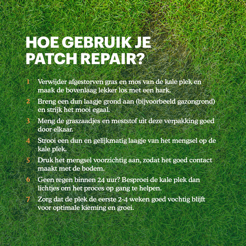 Joyfields Patch Repair | Kale plekken - Graszaad + Meststof [nl]