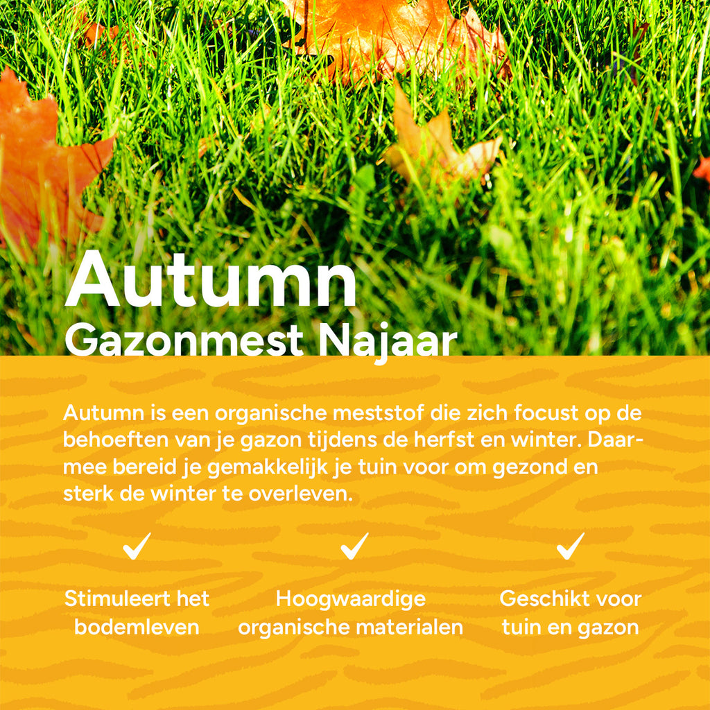 MRS Seeds & Mixtures Autumn - Organische Gazonmest Najaar | 18 kg - 360 m² [nl]