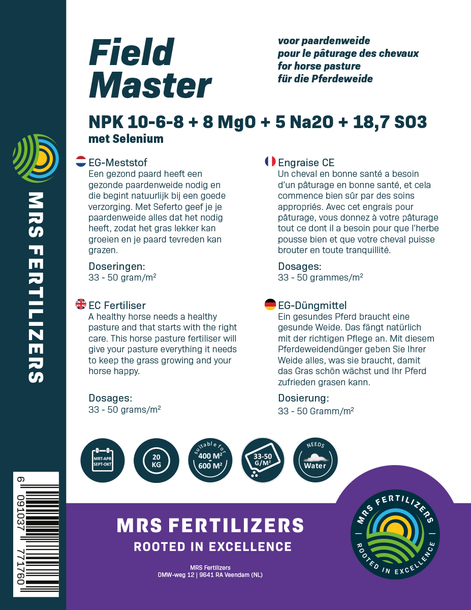 MRS Seeds & Mixtures Field Master - Paardenweidemeststof 20KG [nl]