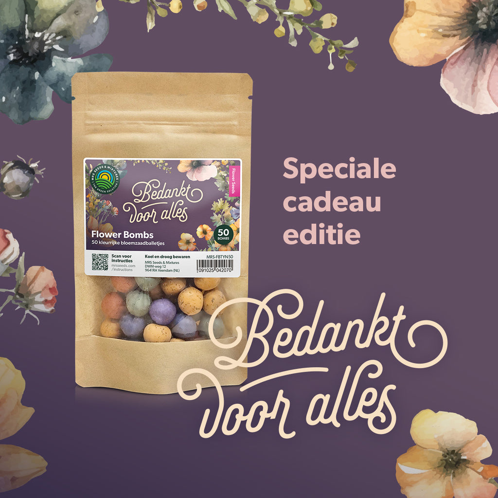 MRS Seeds & Mixtures Flower Bombs - Zaadbommen mix - Bedankt voor alles! [nl]