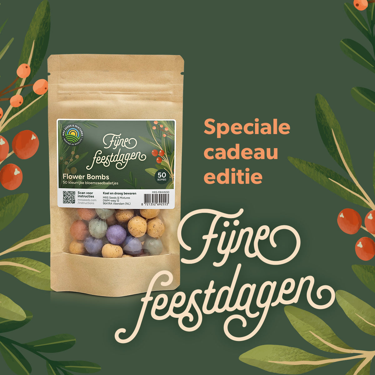 MRS Seeds & Mixtures Flower Bombs - Zaadbommen mix - Fijne Feestdagen! [nl]