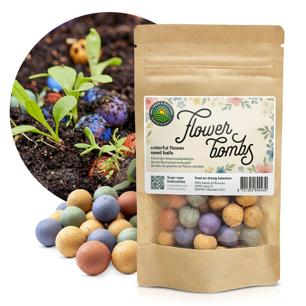 MGC POWER BOMB 150g　6本セット Flower Bombs - Zaadbommen mix - Originals | MRS Seeds – Mulder