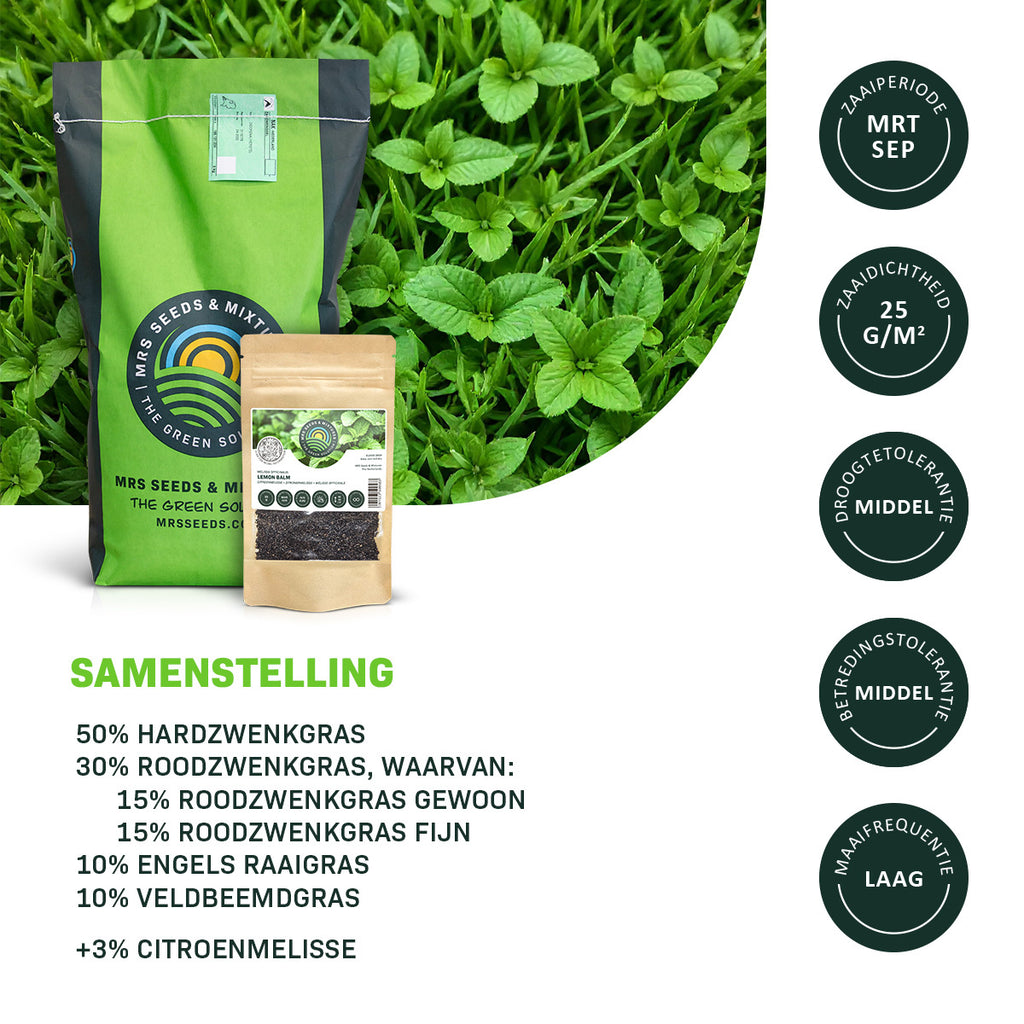MRS Seeds & Mixtures Lemon Lawn - Graszaad Anti-Muggen Gazon [nl]