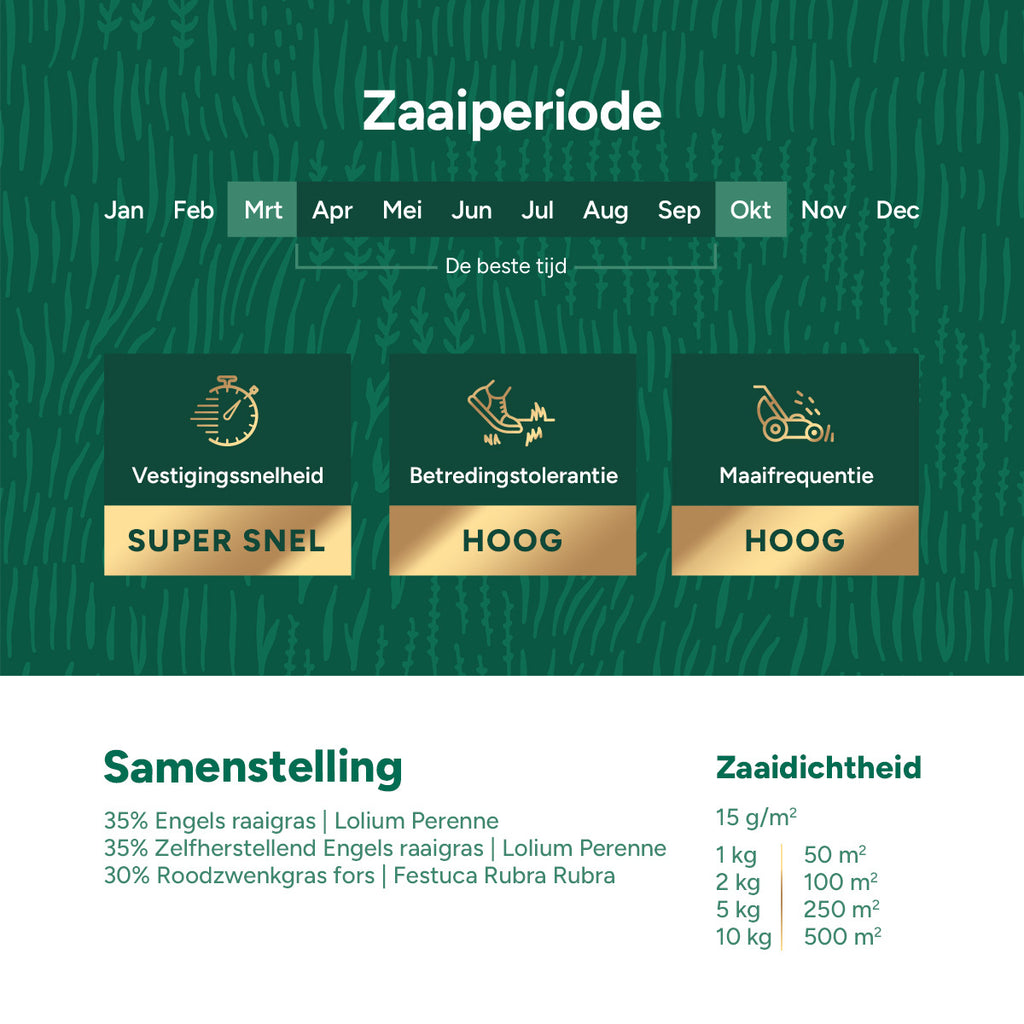 MRS Seeds & Mixtures Play & Sport Premium - Graszaad speelgazon 10KG [nl]