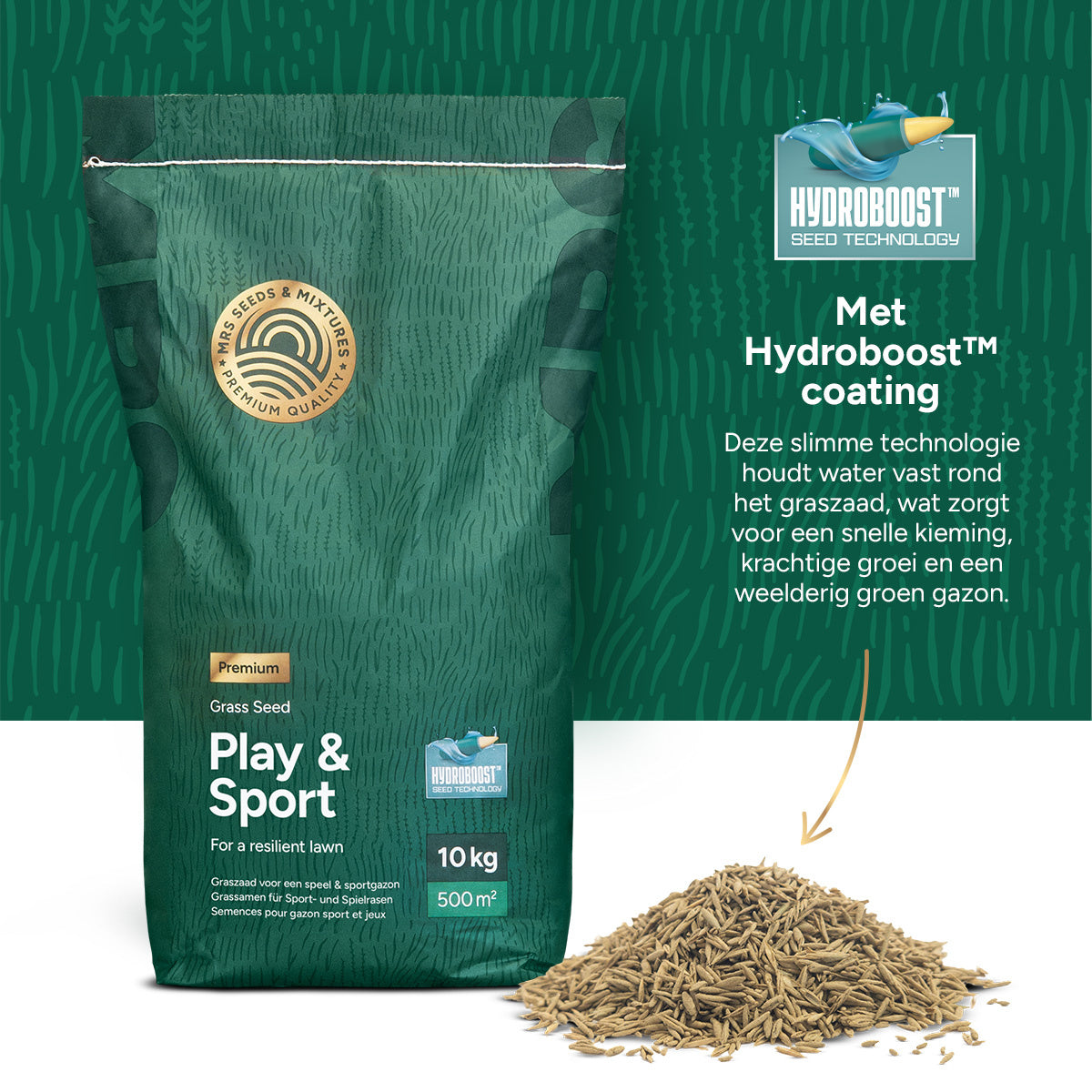 MRS Seeds & Mixtures Play & Sport Premium - Graszaad speelgazon 10KG [nl]