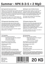 MRS Seeds & Mixtures Summer - Organische Gazonmest Zomer | 20KG-400m2 [nl]