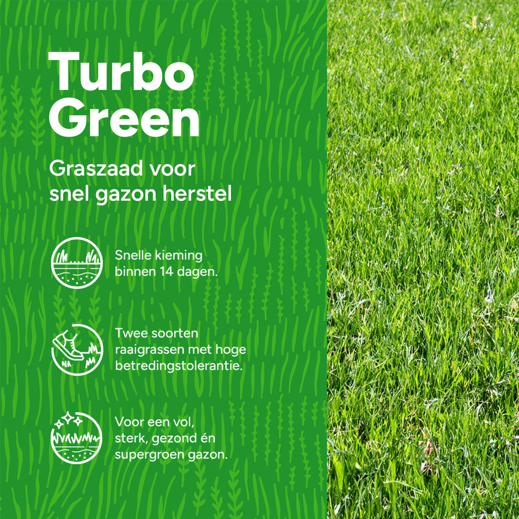 MRS Seeds & Mixtures Turbo Green - Graszaad | Snel gazon herstel [nl]