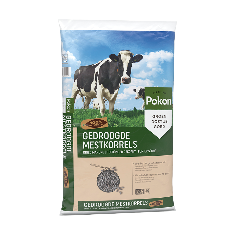 Pokon Gedroogde Koemestkorrels - 20kg [nl]
